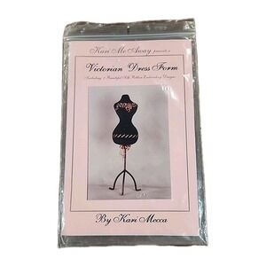 Kari Me Away VICTORIAN DRESS FORM Pattern Mecca Silk Ribbon Embroidery Design